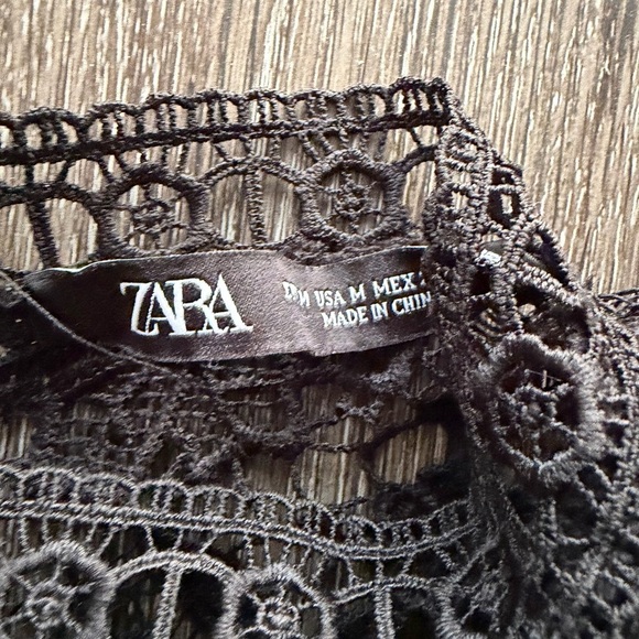 Zara Black Lace Top - Picture 2 of 7